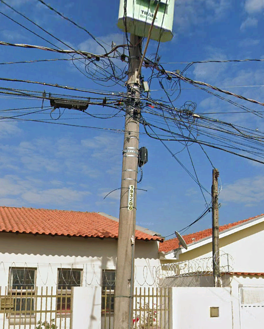 ocupacao de telecomunicacoes em poste compartilhado